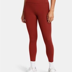 UA Under Armour Meridian Women's Ankle Leggings Earthen Orange Sz Large